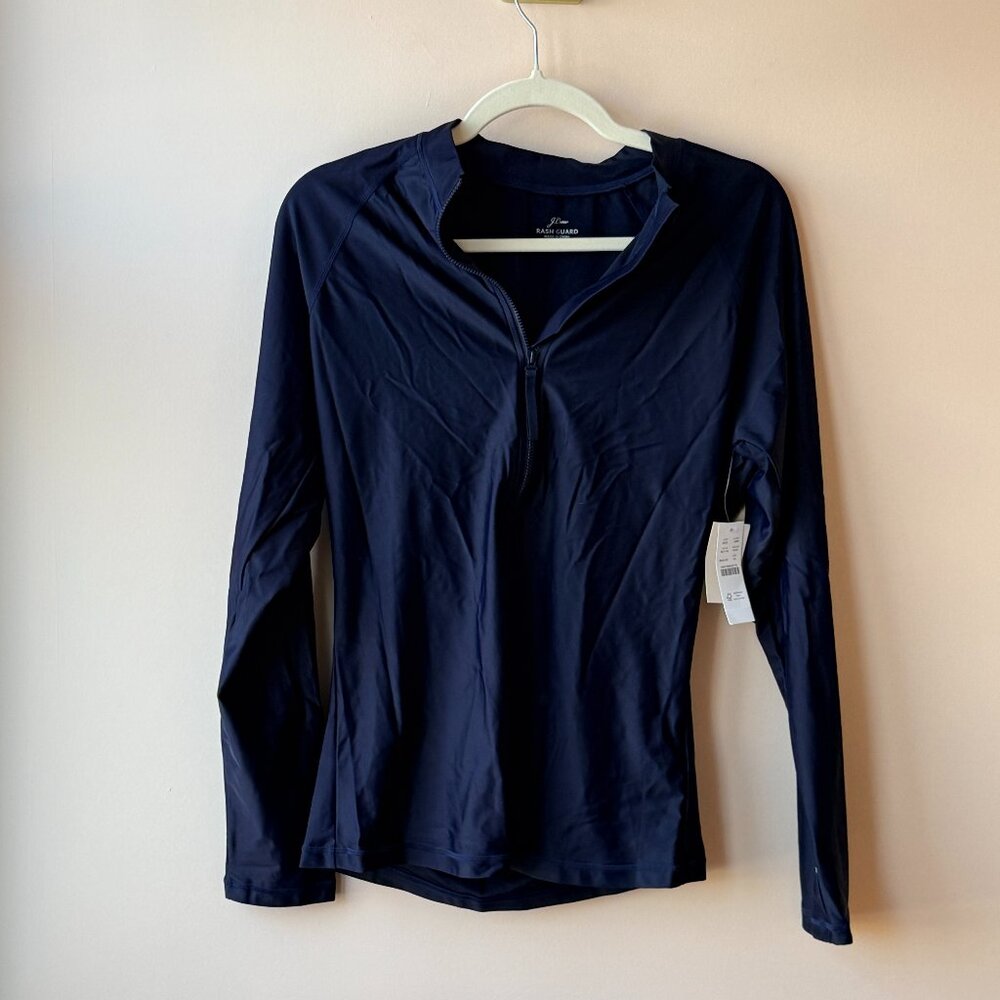 NWT: J. Crew XL Long-Sleeve Rash guard navy blue